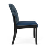 Weston Waiting Reception Armless Guest Chair Wood Frame
