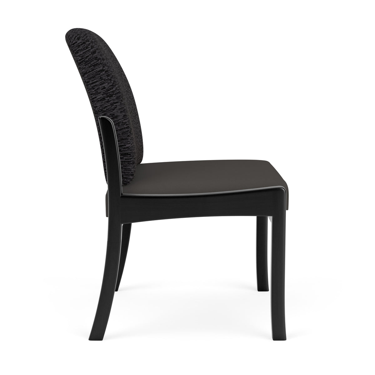 Weston Waiting Reception Armless Guest Chair Wood Frame