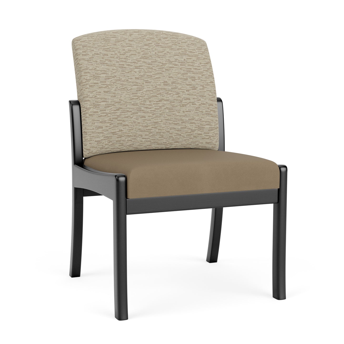 Weston Waiting Reception Armless Guest Chair Wood Frame