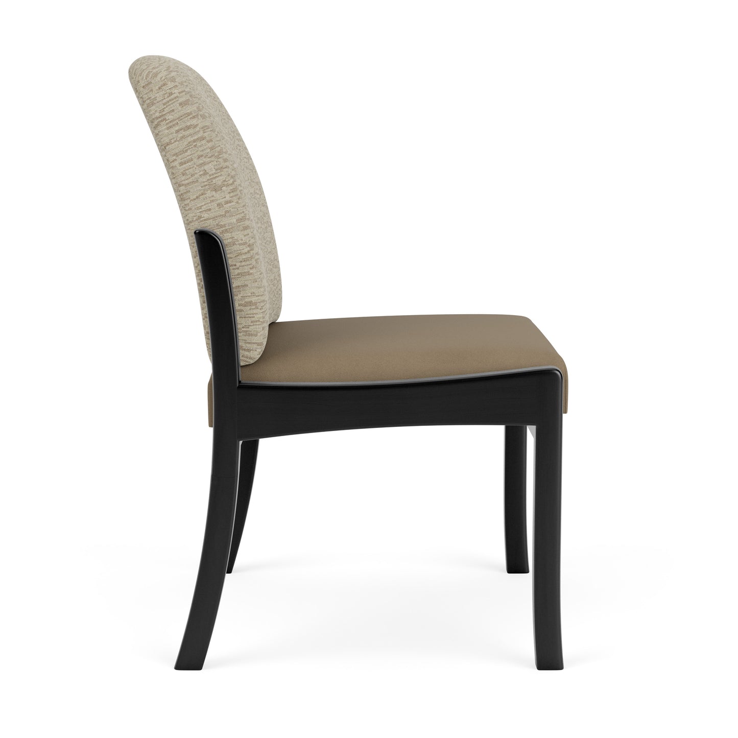 Weston Waiting Reception Armless Guest Chair Wood Frame