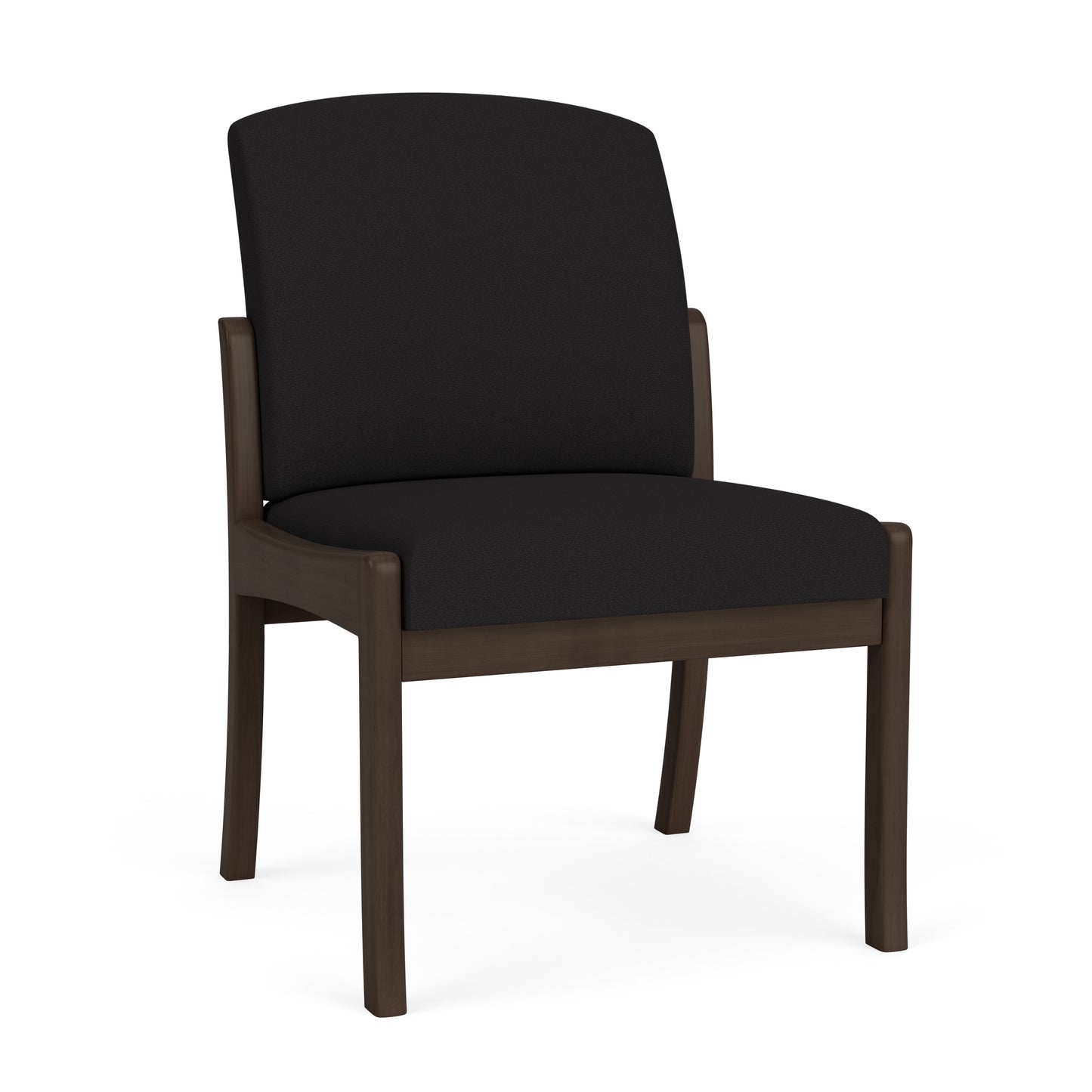 Weston Waiting Reception Armless Guest Chair Wood Frame