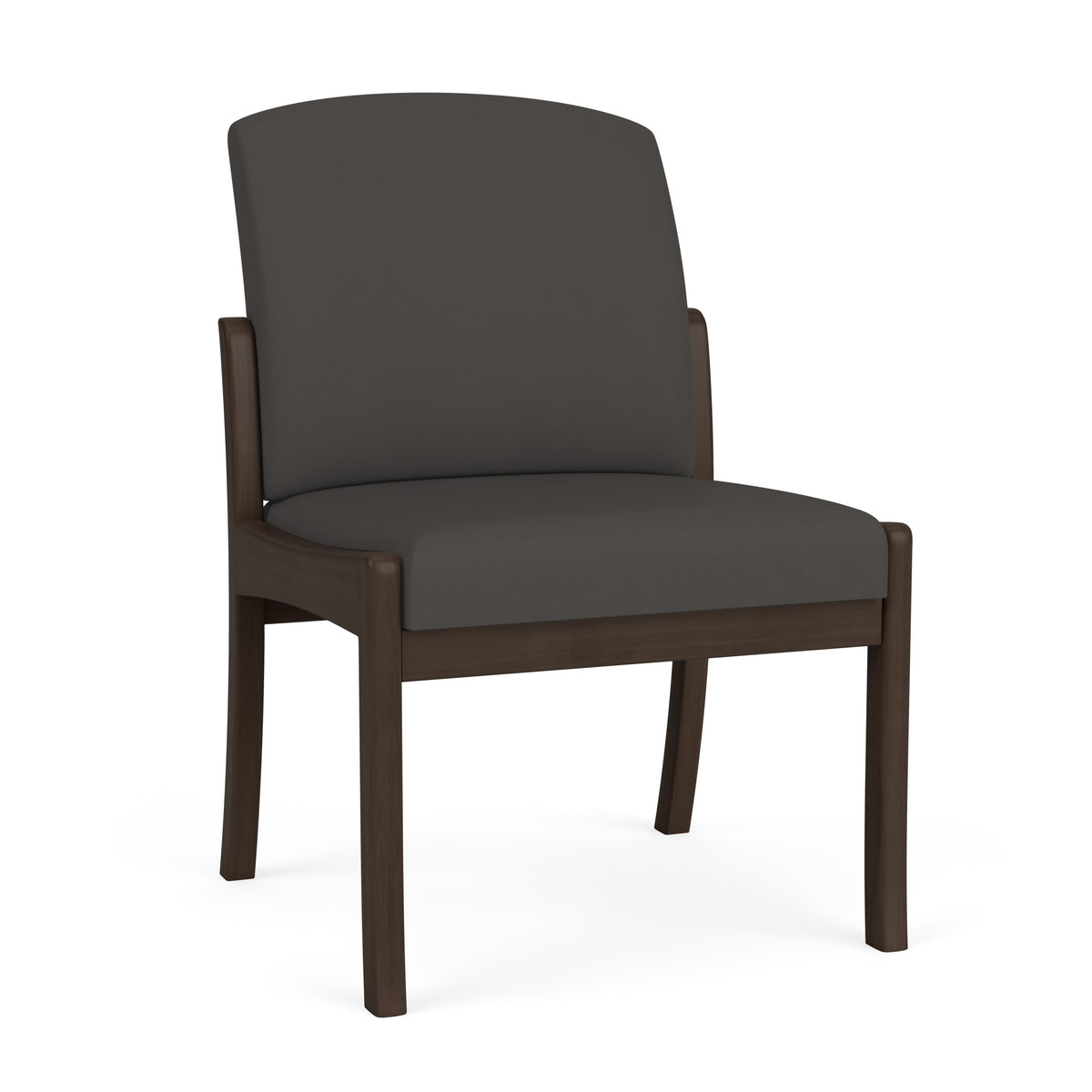 Weston Waiting Reception Armless Guest Chair Wood Frame