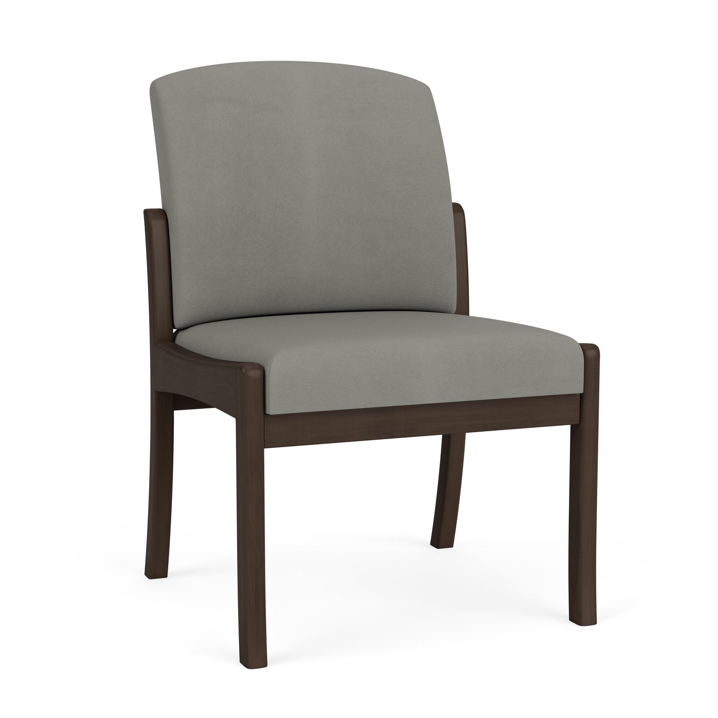Weston Waiting Reception Armless Guest Chair Wood Frame