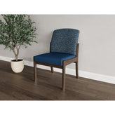 Weston Waiting Reception Armless Guest Chair Wood Frame