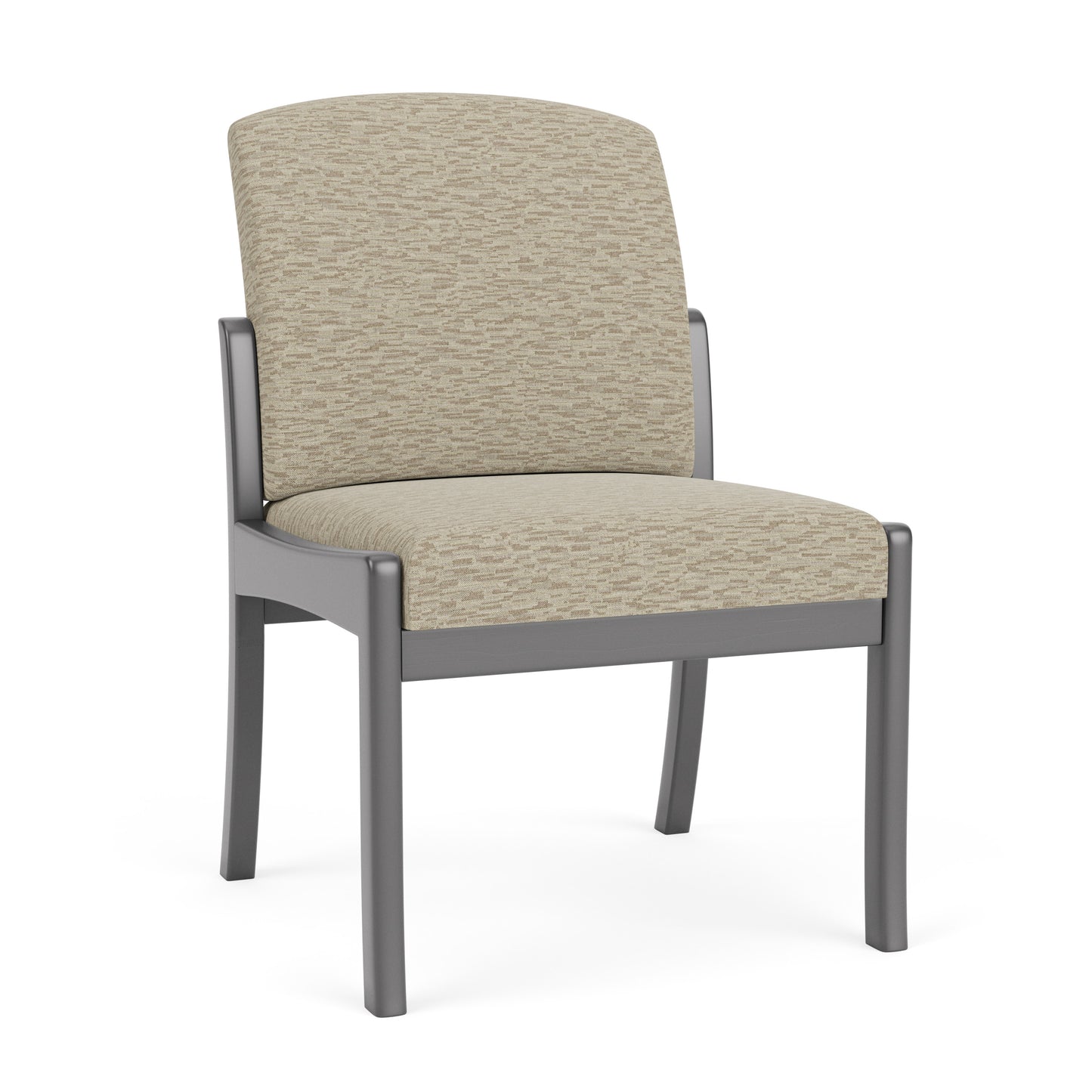 Weston Waiting Reception Armless Guest Chair Wood Frame