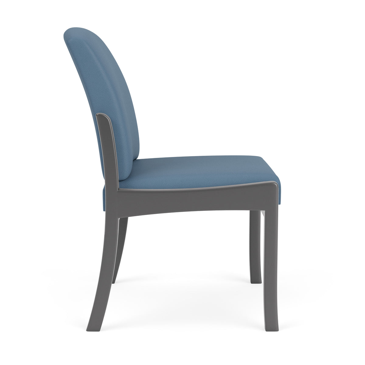 Weston Waiting Reception Armless Guest Chair Wood Frame