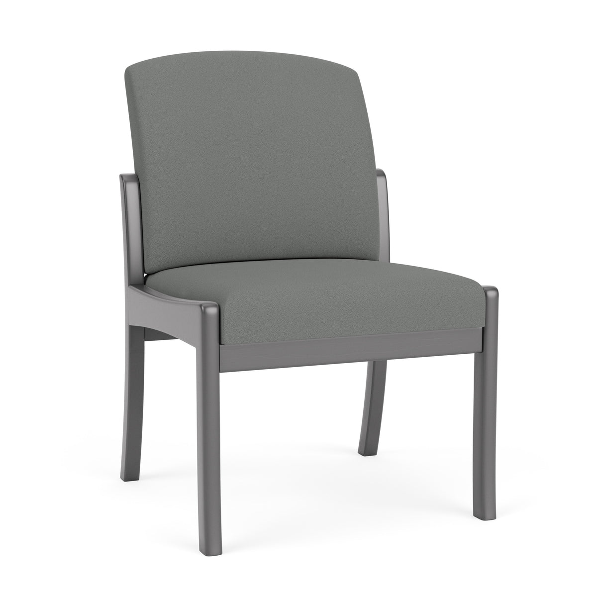 Weston Waiting Reception Armless Guest Chair Wood Frame