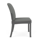 Weston Waiting Reception Armless Guest Chair Wood Frame