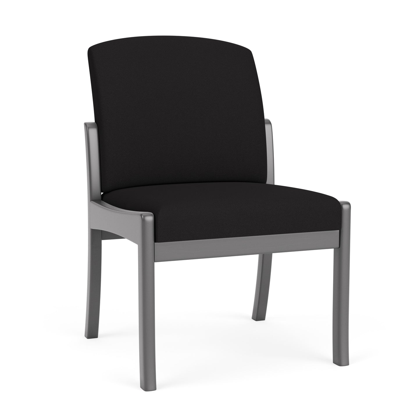 Weston Waiting Reception Armless Guest Chair Wood Frame