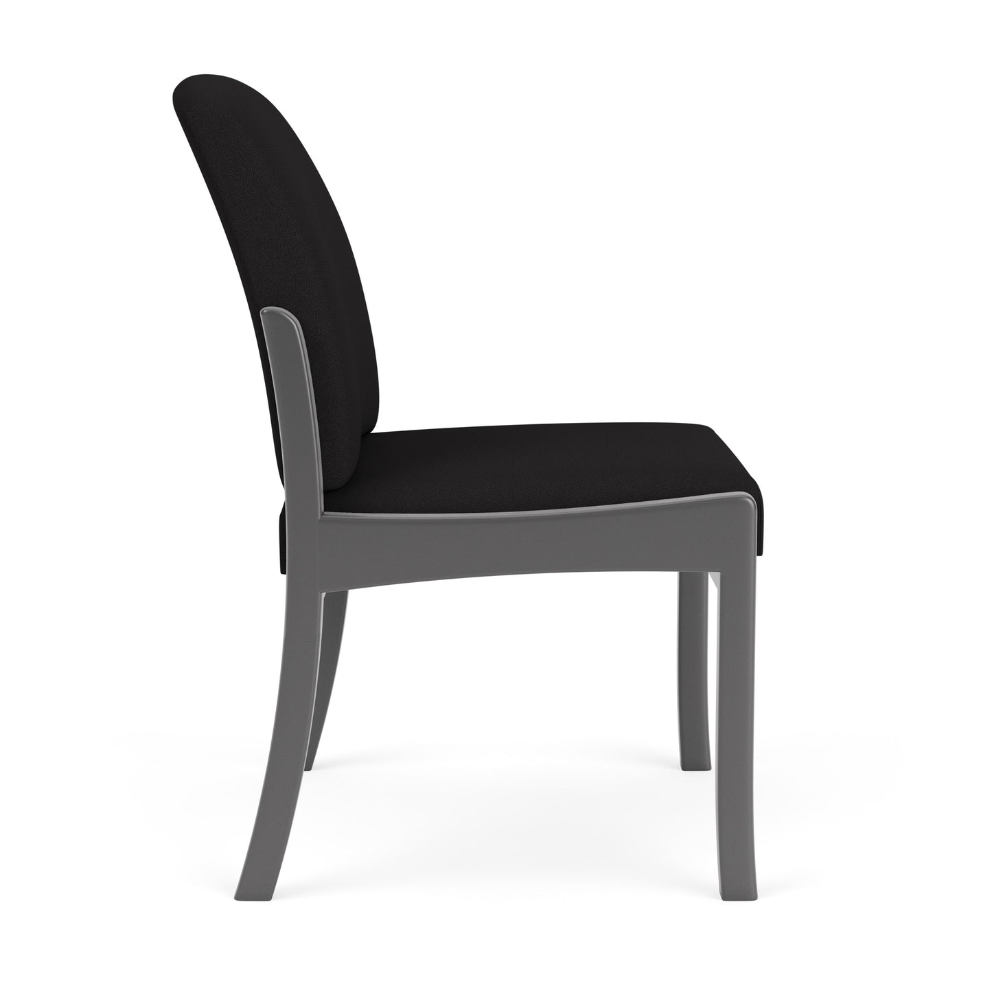Weston Waiting Reception Armless Guest Chair Wood Frame