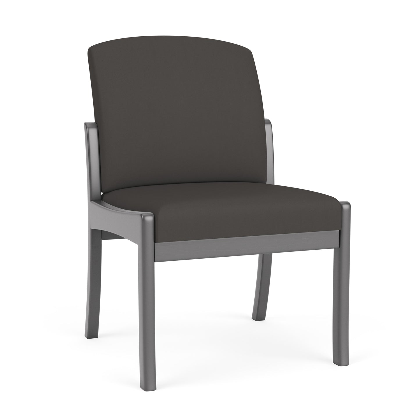 Weston Waiting Reception Armless Guest Chair Wood Frame