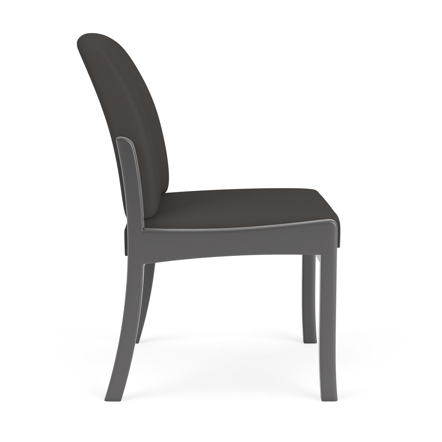 Weston Waiting Reception Armless Guest Chair Wood Frame