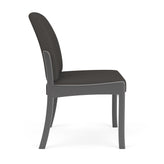 Weston Waiting Reception Armless Guest Chair Wood Frame