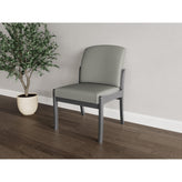Weston Waiting Reception Armless Guest Chair Wood Frame