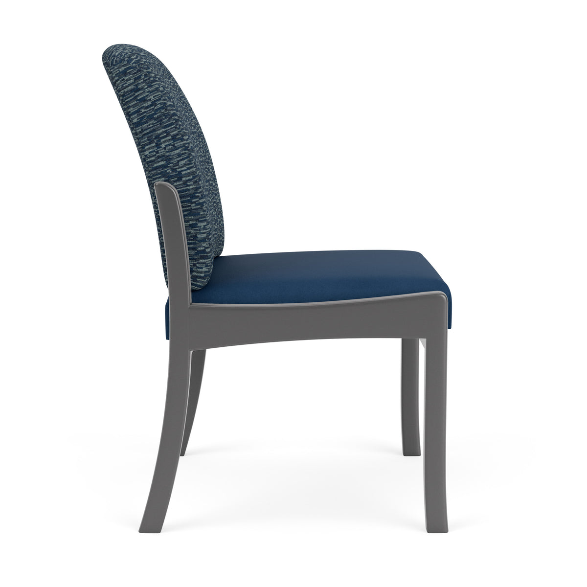 Weston Waiting Reception Armless Guest Chair Wood Frame