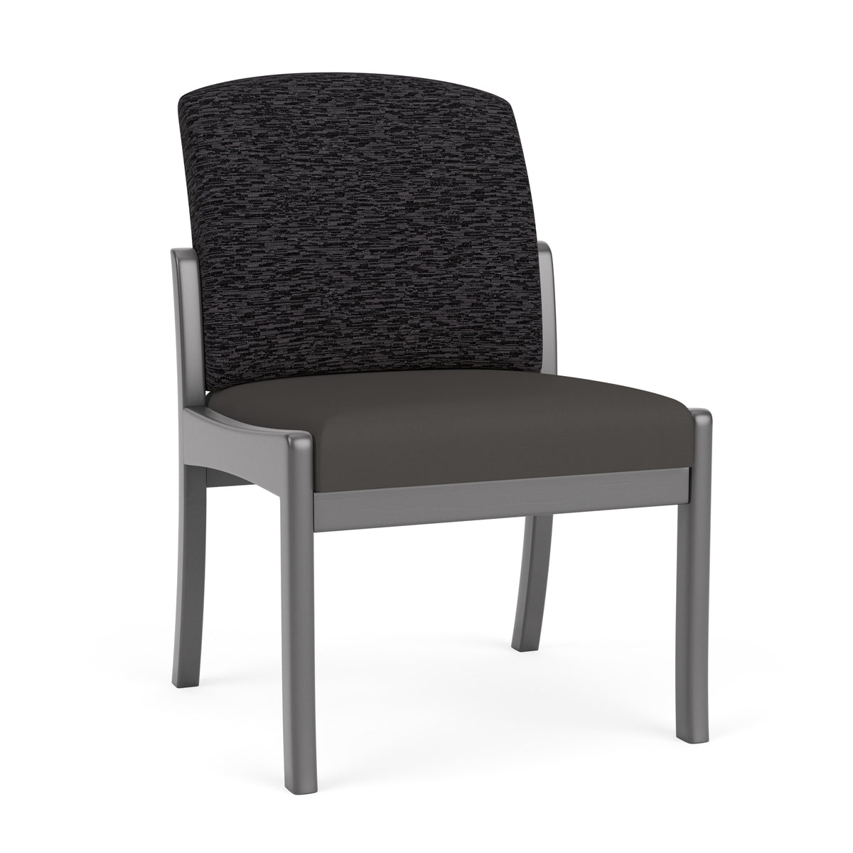 Weston Waiting Reception Armless Guest Chair Wood Frame