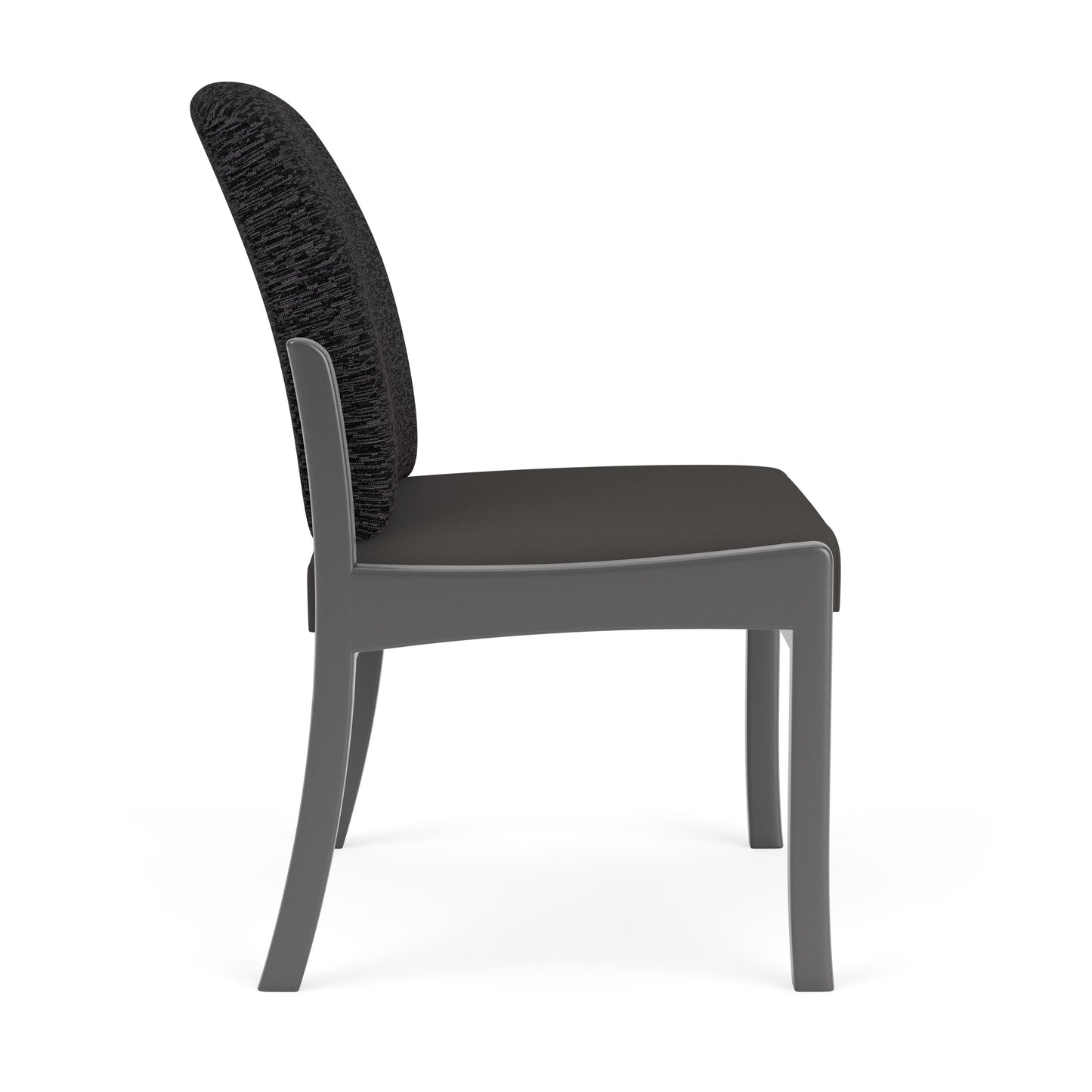 Weston Waiting Reception Armless Guest Chair Wood Frame