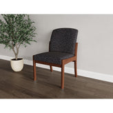 Weston Waiting Reception Armless Guest Chair Wood Frame