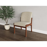 Weston Waiting Reception Armless Guest Chair Wood Frame
