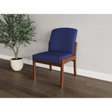 Weston Waiting Reception Armless Guest Chair Wood Frame