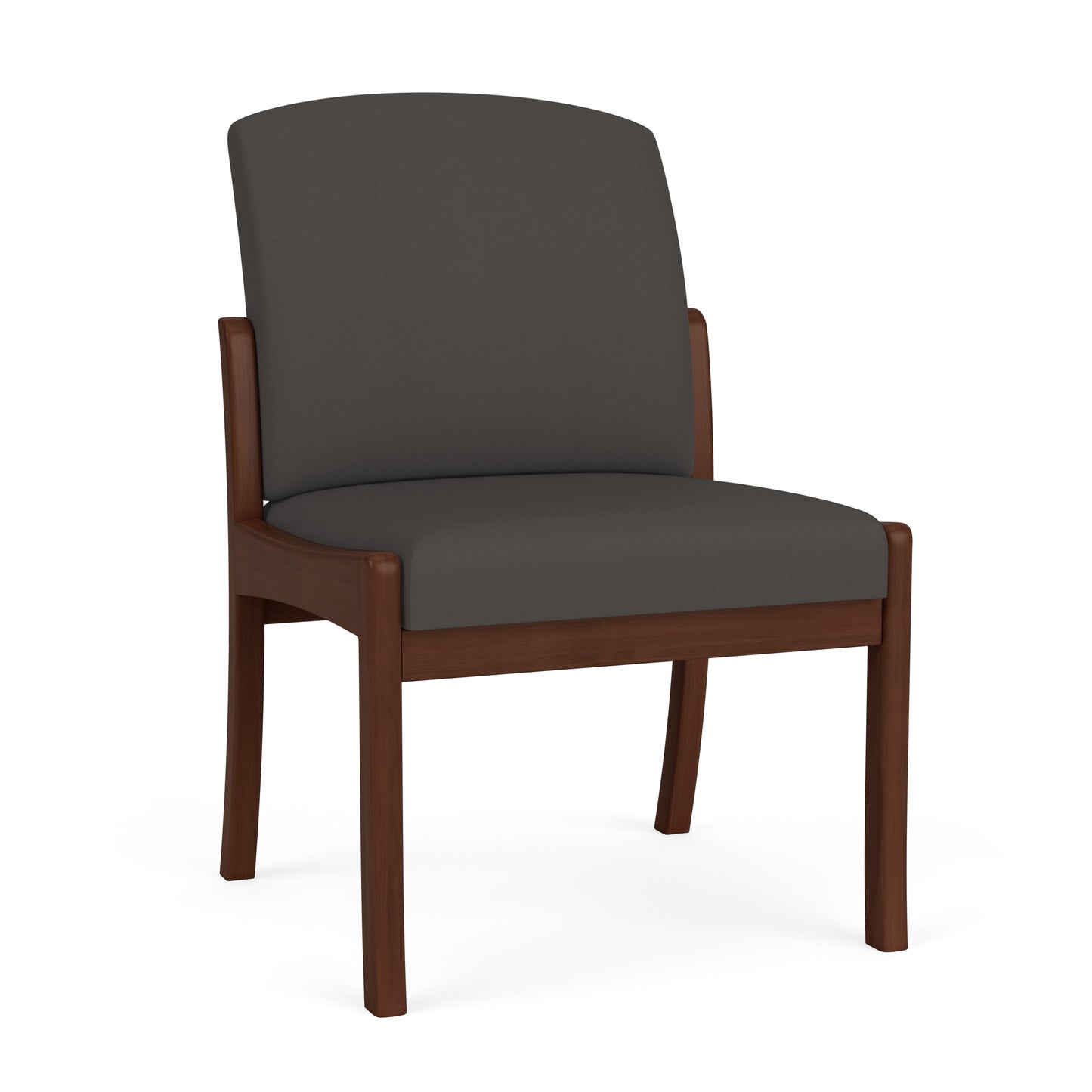Weston Waiting Reception Armless Guest Chair Wood Frame