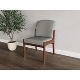 Weston Waiting Reception Armless Guest Chair Wood Frame