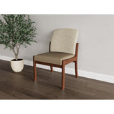 Weston Waiting Reception Armless Guest Chair Wood Frame