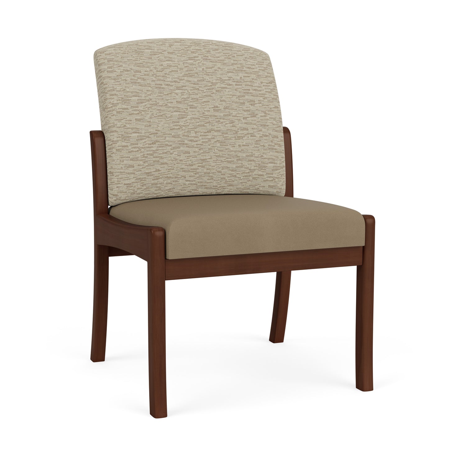 Weston Waiting Reception Armless Guest Chair Wood Frame
