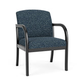 Weston Waiting Reception Wide Guest Chair Wood Frame
