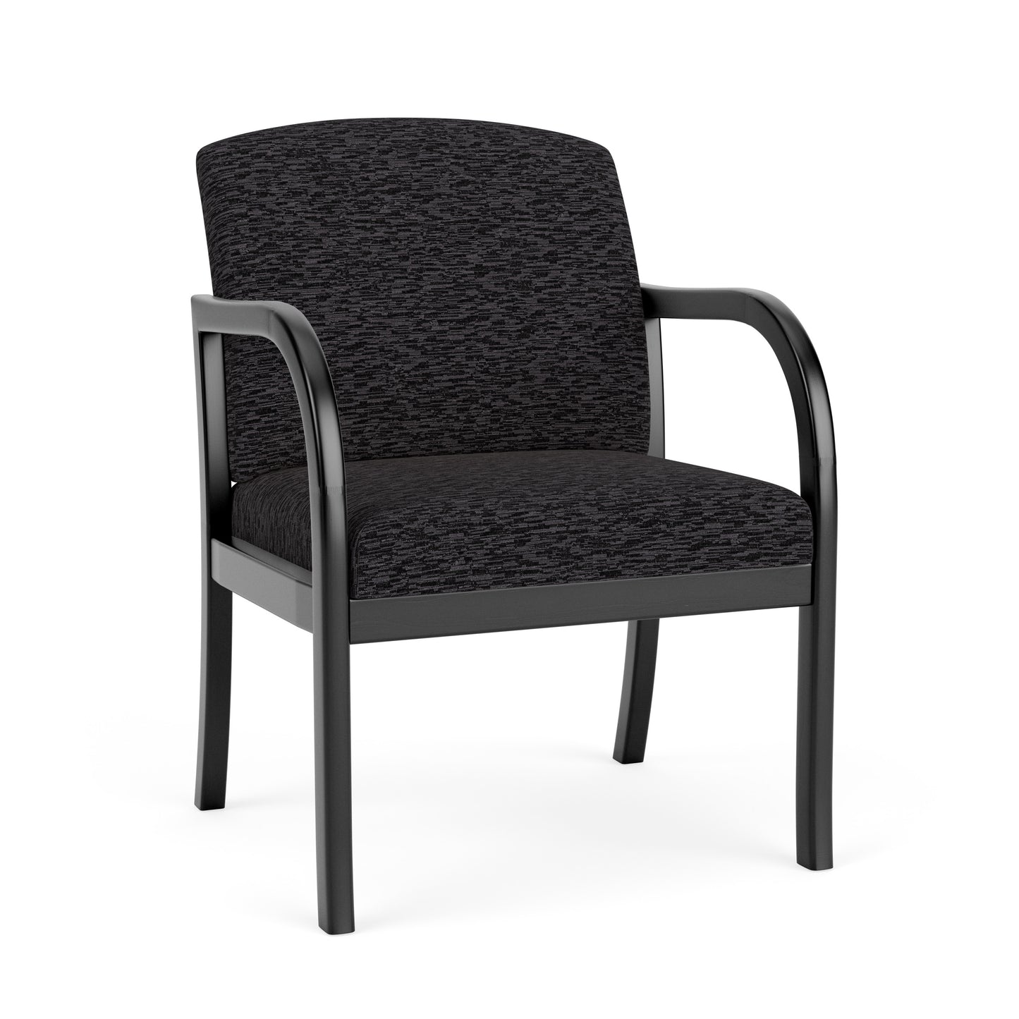 Weston Waiting Reception Wide Guest Chair Wood Frame