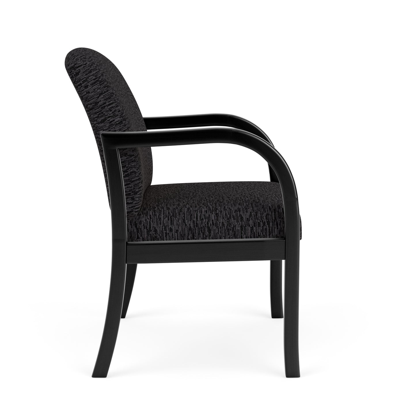 Weston Waiting Reception Wide Guest Chair Wood Frame