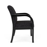 Weston Waiting Reception Wide Guest Chair Wood Frame