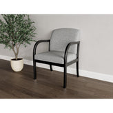 Weston Waiting Reception Wide Guest Chair Wood Frame