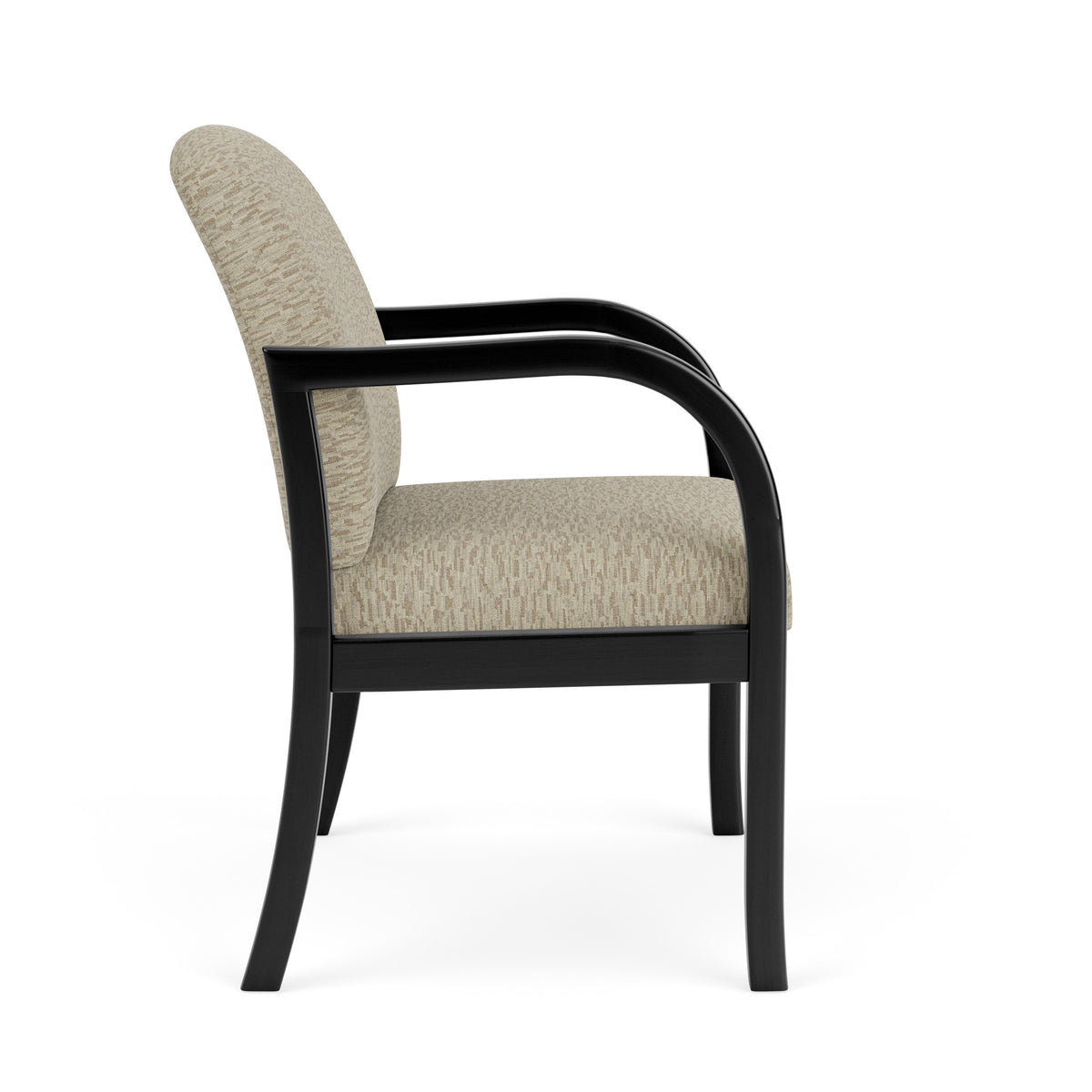 Weston Waiting Reception Wide Guest Chair Wood Frame