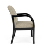 Weston Waiting Reception Wide Guest Chair Wood Frame