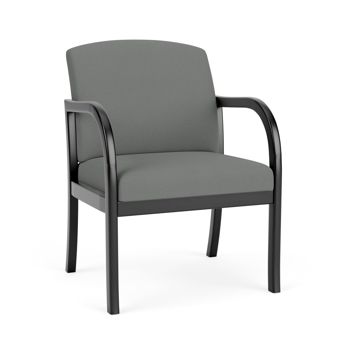 Weston Waiting Reception Wide Guest Chair Wood Frame