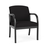 Weston Waiting Reception Wide Guest Chair Wood Frame