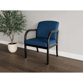 Weston Waiting Reception Wide Guest Chair Wood Frame