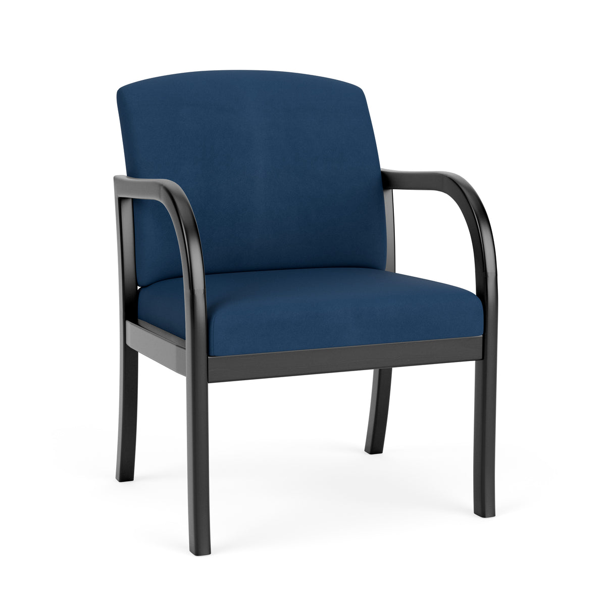 Weston Waiting Reception Wide Guest Chair Wood Frame
