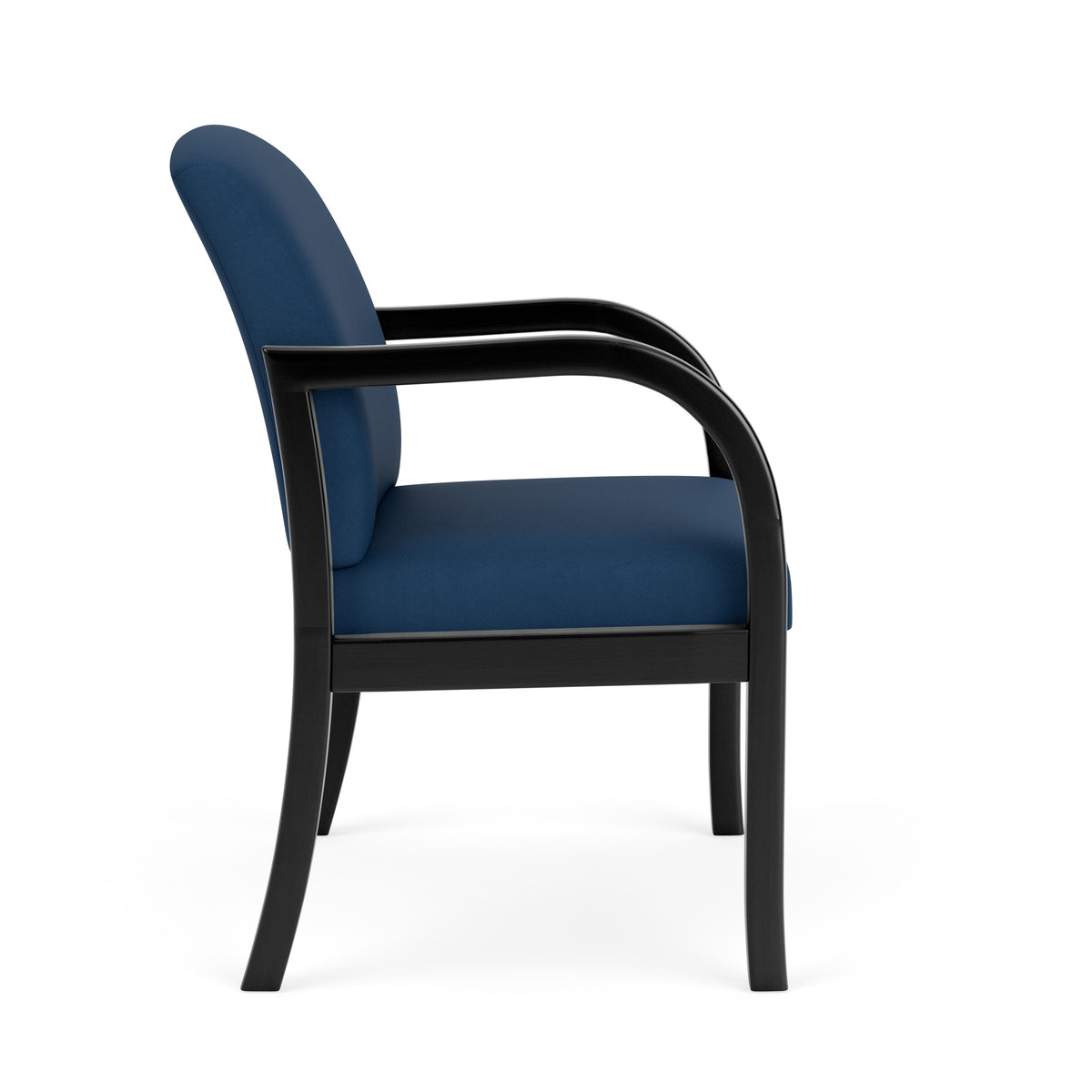 Weston Waiting Reception Wide Guest Chair Wood Frame