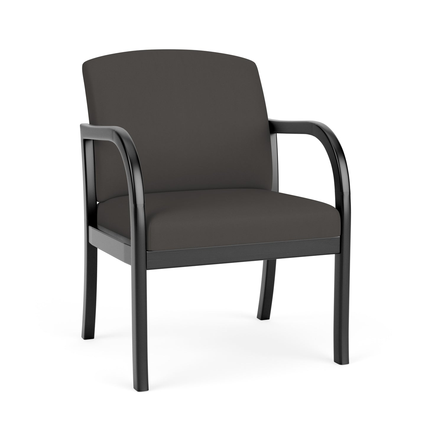 Weston Waiting Reception Wide Guest Chair Wood Frame