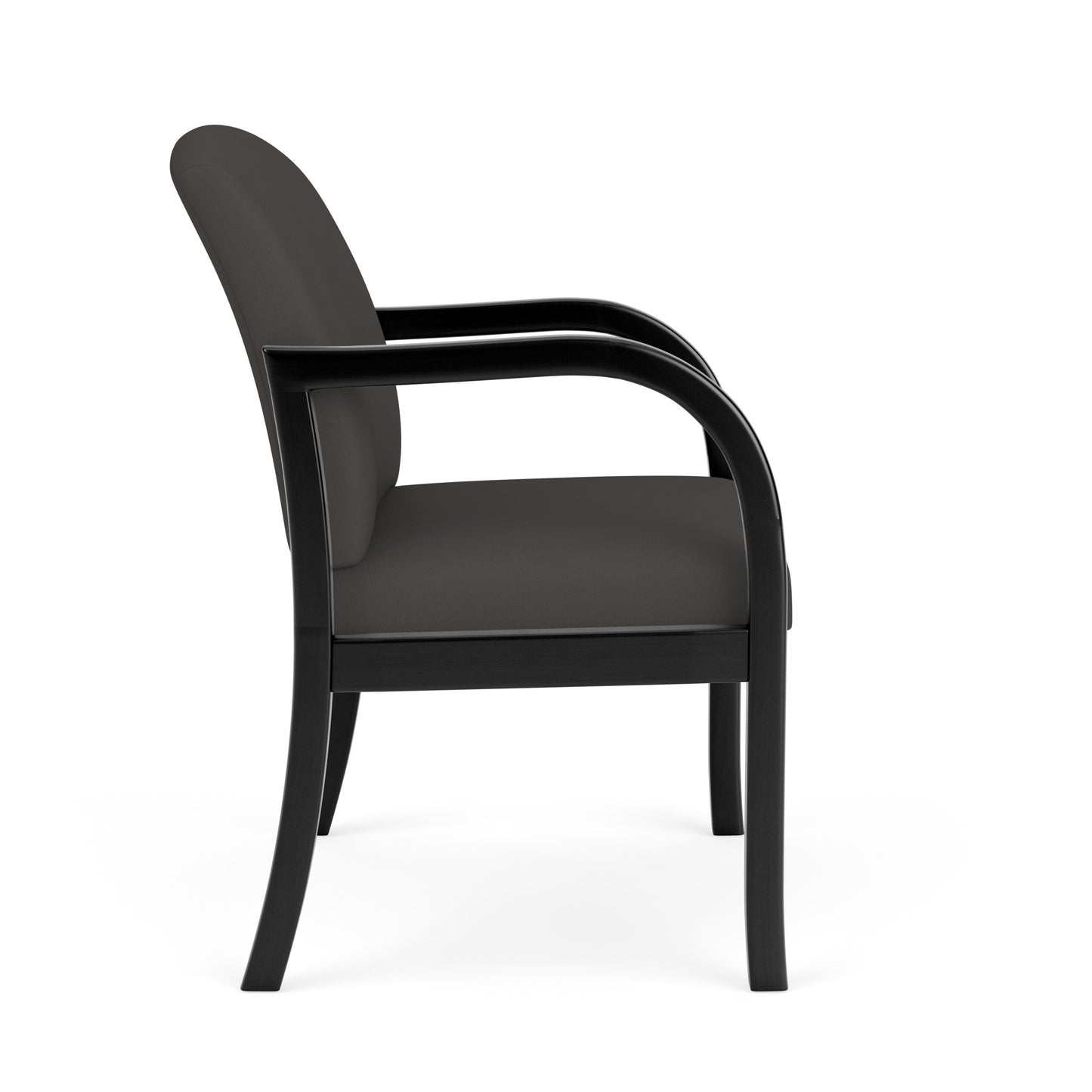 Weston Waiting Reception Wide Guest Chair Wood Frame