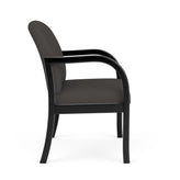 Weston Waiting Reception Wide Guest Chair Wood Frame