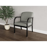 Weston Waiting Reception Wide Guest Chair Wood Frame