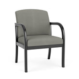Weston Waiting Reception Wide Guest Chair Wood Frame
