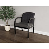 Weston Waiting Reception Wide Guest Chair Wood Frame