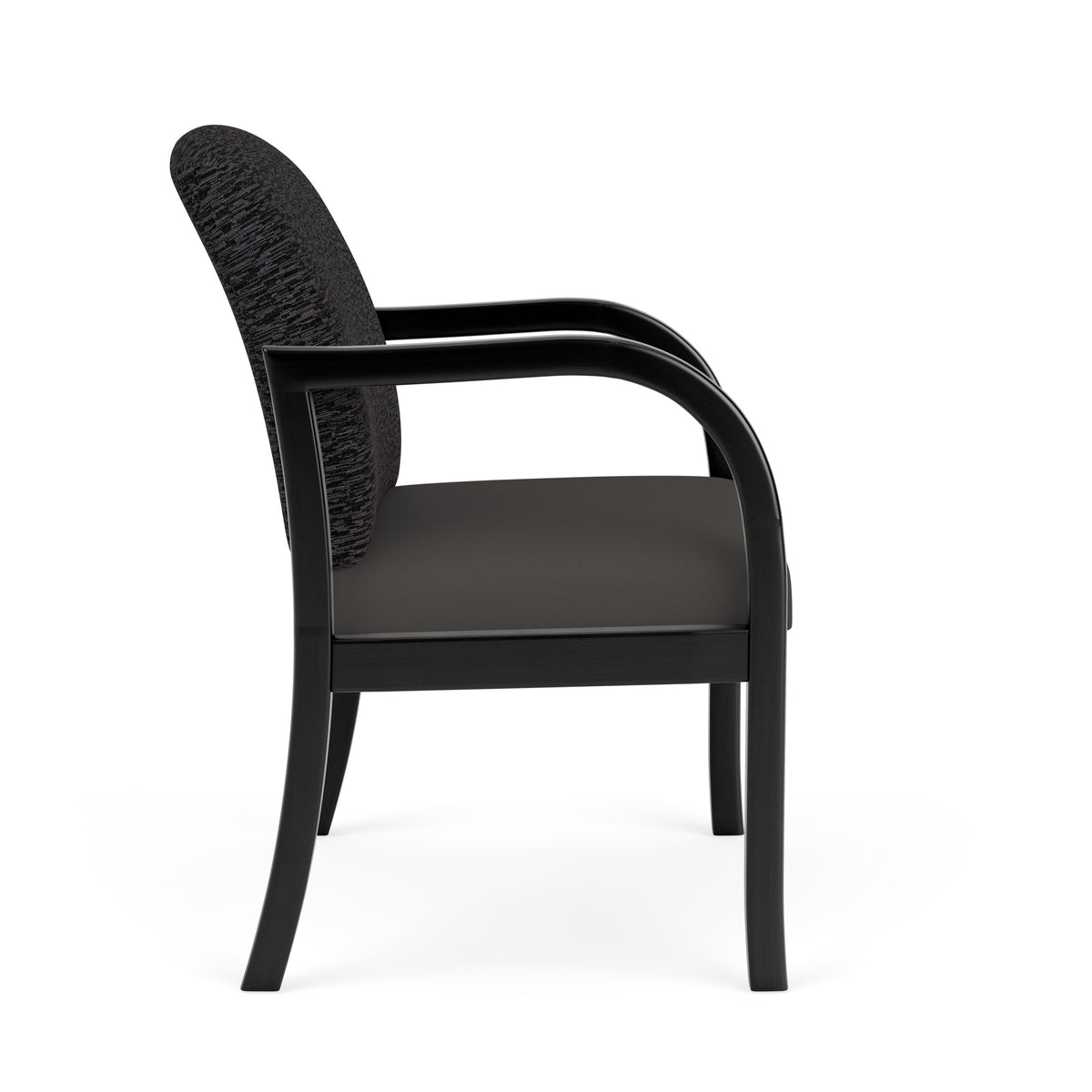 Weston Waiting Reception Wide Guest Chair Wood Frame