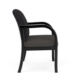 Weston Waiting Reception Wide Guest Chair Wood Frame