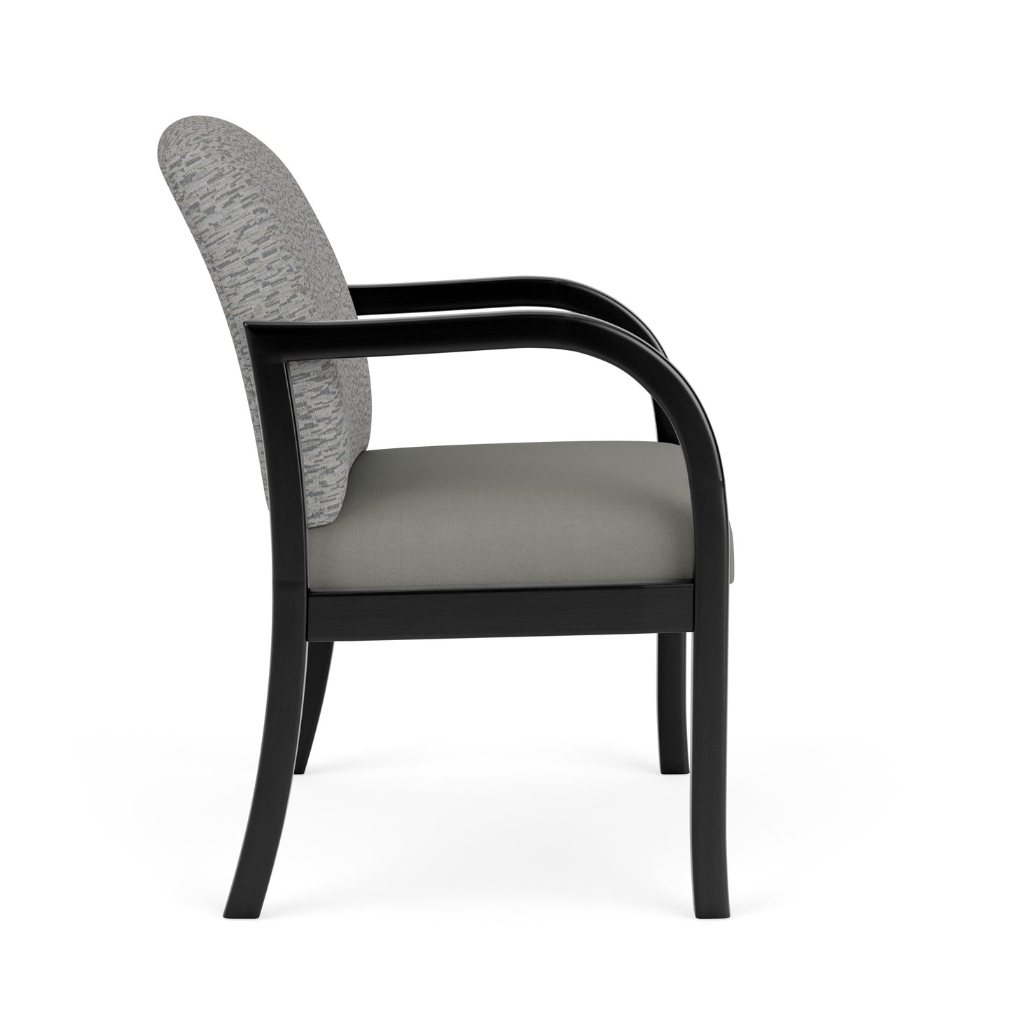 Weston Waiting Reception Wide Guest Chair Wood Frame