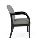 Weston Waiting Reception Wide Guest Chair Wood Frame